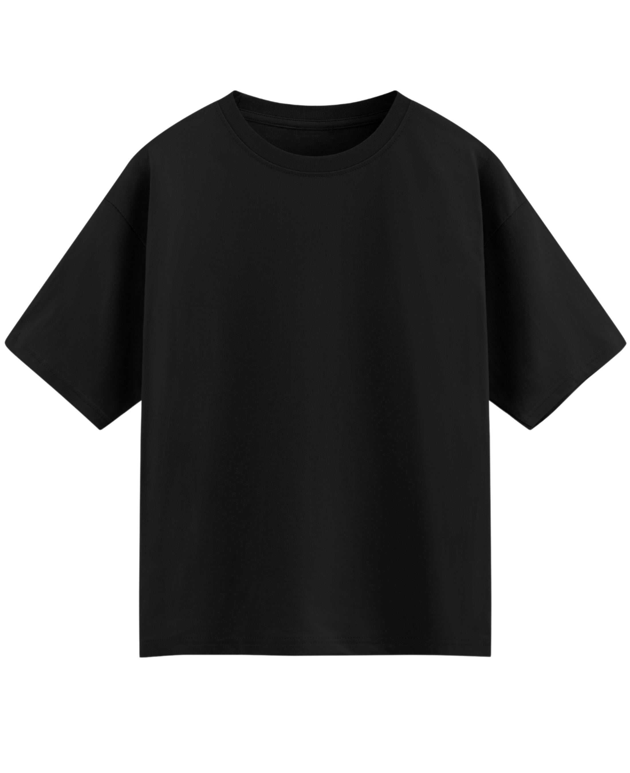 Black Oversized T-shirt Front Design