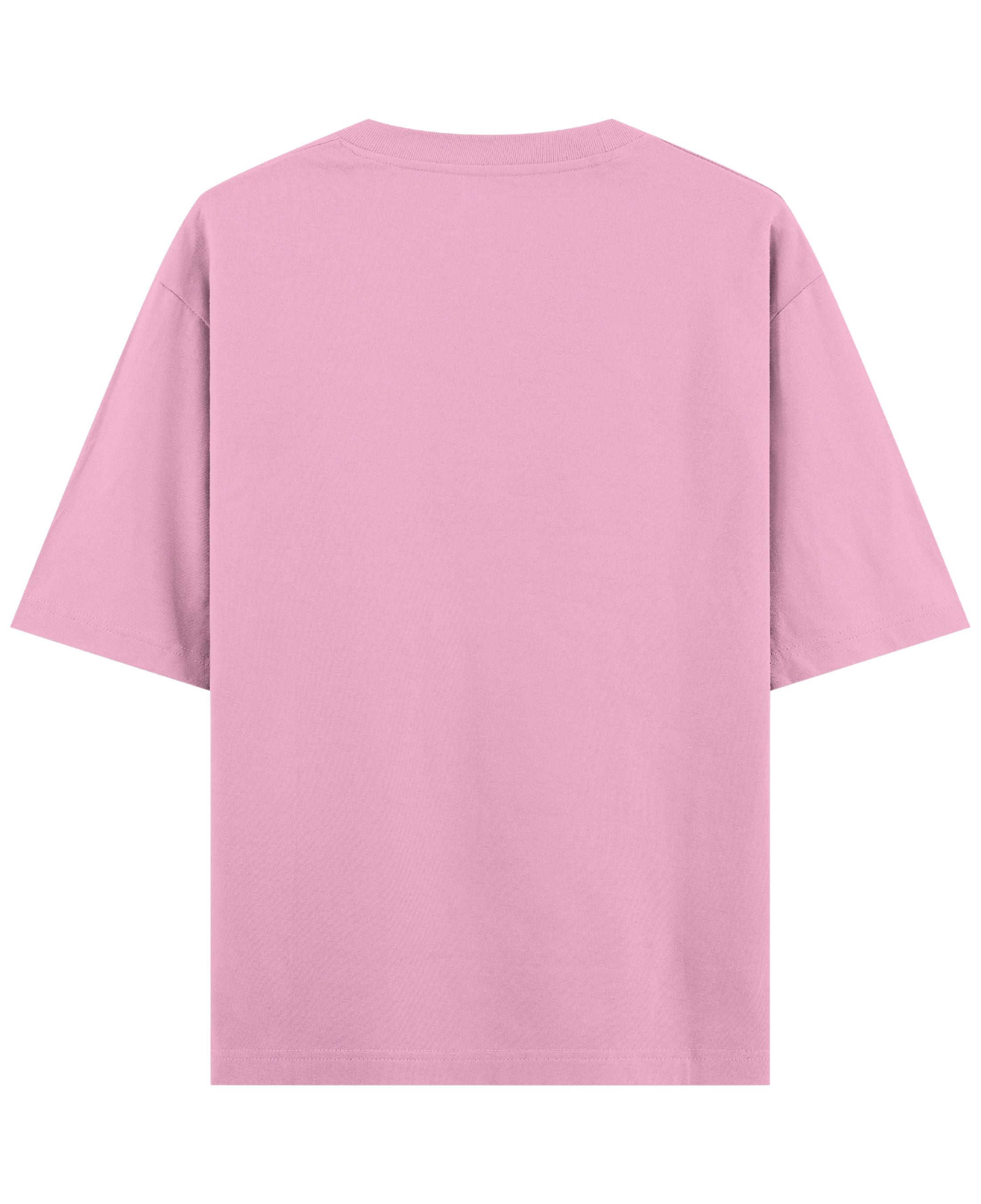 Baby Pink Oversized T-Shirt Back Design
