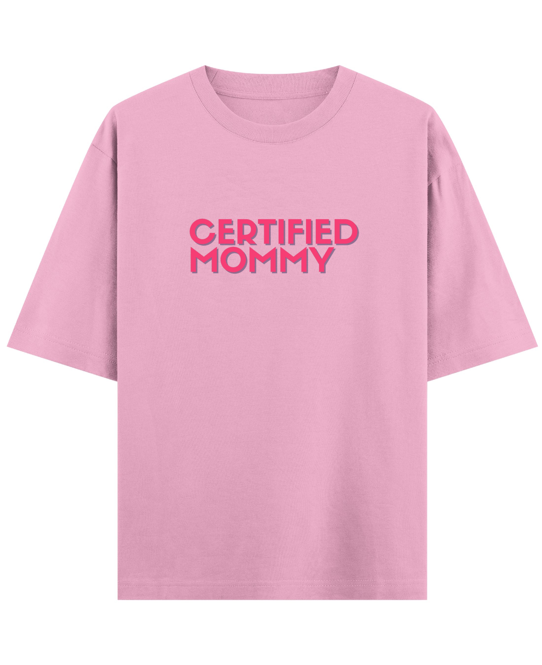Baby Pink Oversized T-Shirt Front Design