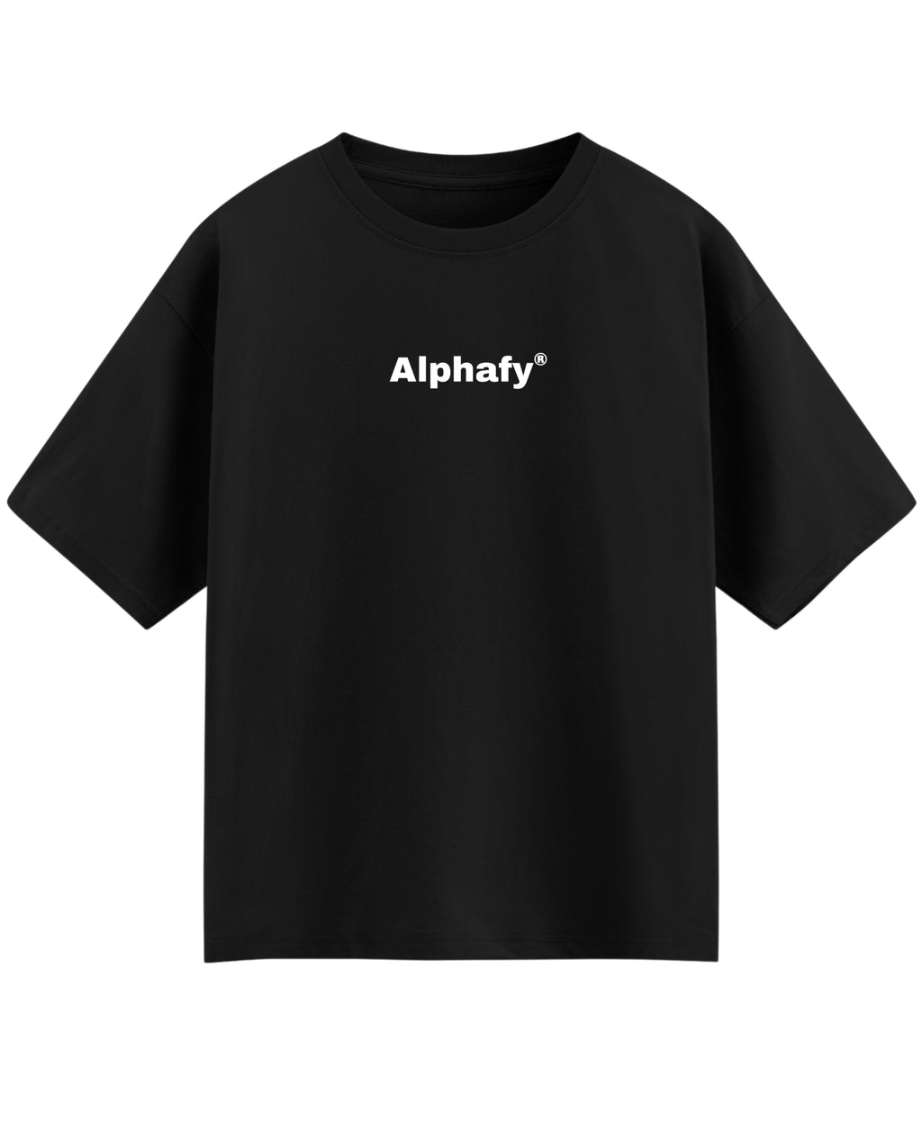 Black Oversized T-shirt Front Design