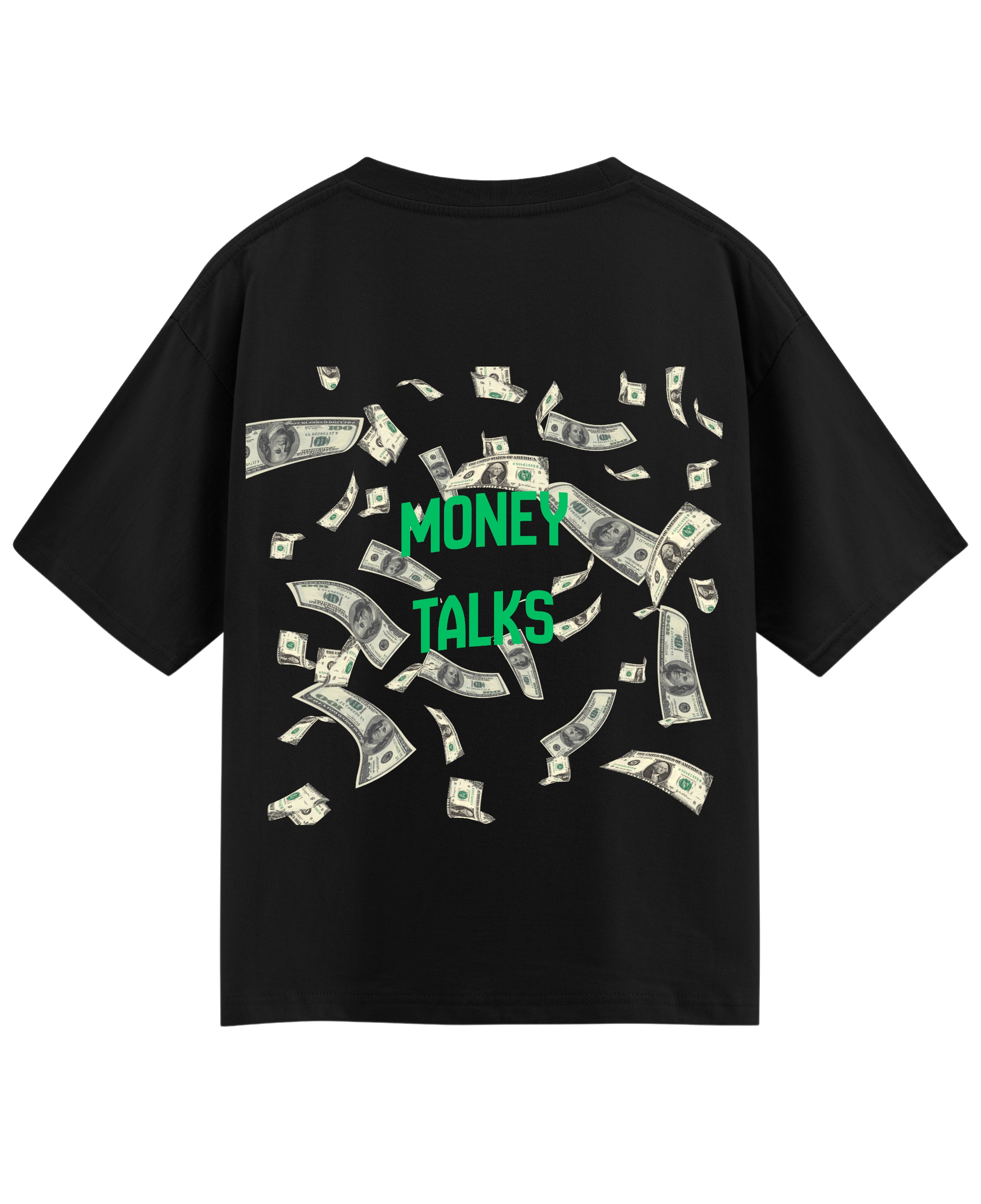 Black Oversized T-shirt Back Design