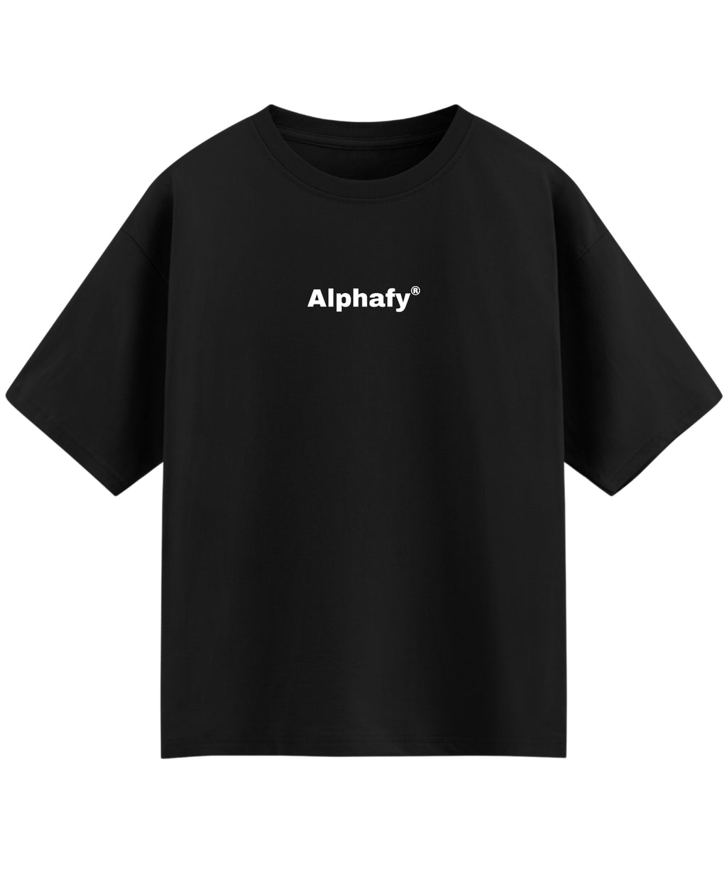 Black Oversized T-shirt Front Design